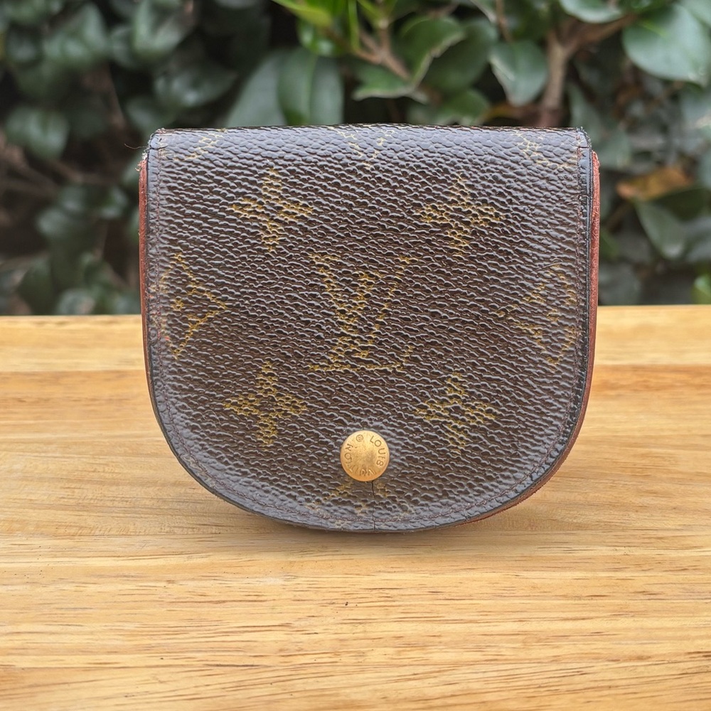 Authentic Louis Vuitton Brown Monogram Coin Pouch